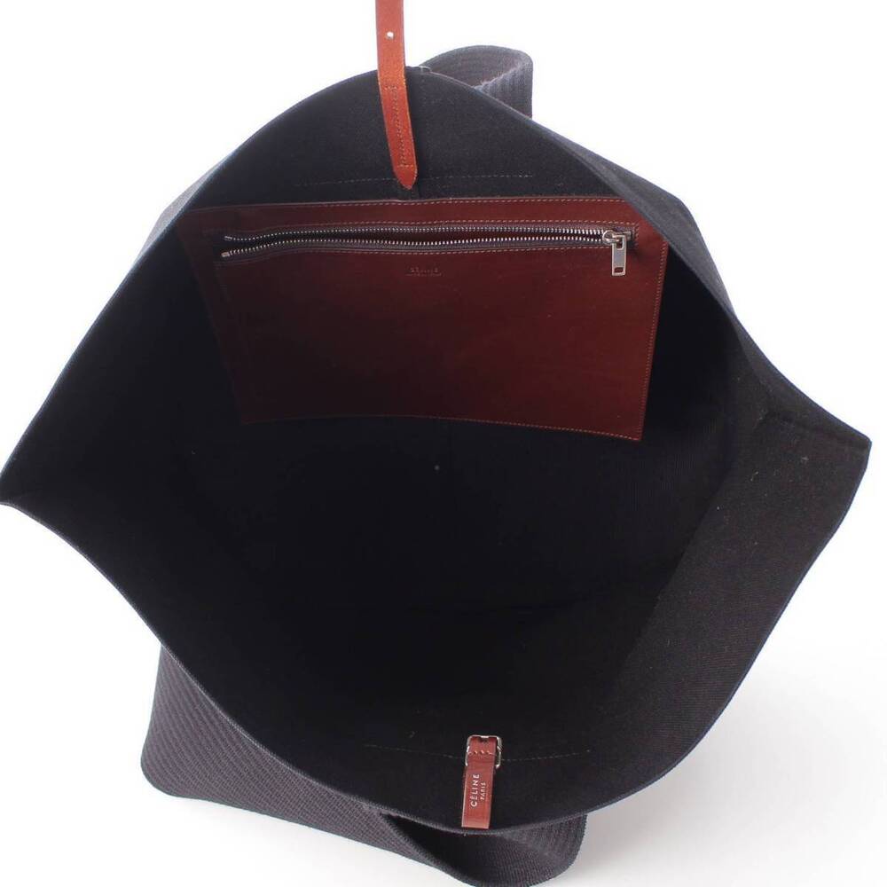 Celine Phoebe Philo boat canvas belt shoulder bag black - Picture 6 of 8